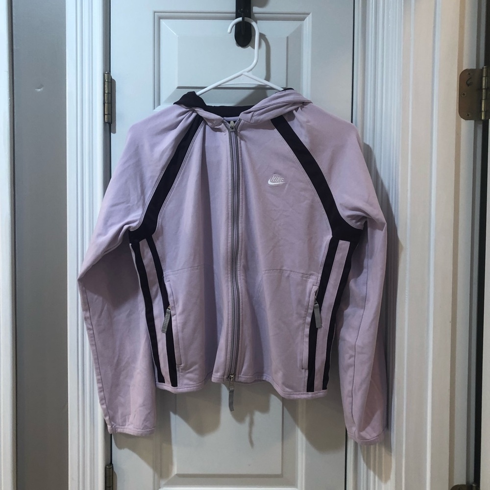 Nike two tone purple crop jacket